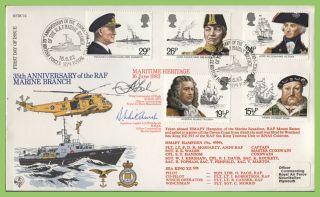 G.  B.  1982 Maritime Heritage Set On Raf First Day Cover,  Bfps1779