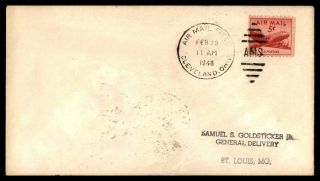 Mayfairstamps 1948 First Flight Cover Cleveland Ohio - St.  Louis Missouri Fca799