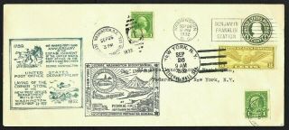 York Ny George Washington Bicentennial Postal Stationary Cachet Cover 1932