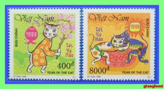 Vietnam Year Of The Cat 1999 Mnh