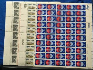 Us Postage Stamps 5 Full Sheets Scott 1499 (2),  1454 (2),  1558 (1)