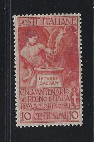 1911 Italy Scott 120 – 5c 50th Anniversary Of Kingdom Of Italy – Mh