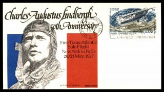 Mayfairstamps France 1977 Charles A Lindbergh First Day Cover Wwb71157