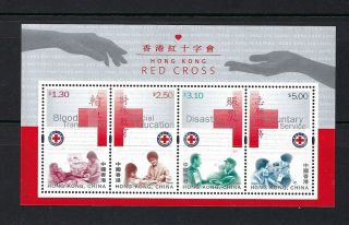 China Hong Kong 2000 Red Cross Stamp S/s