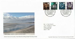 (34550) Gb Wales Fdc £1.  45 £1.  25 1st 2nd Cardiff 2018