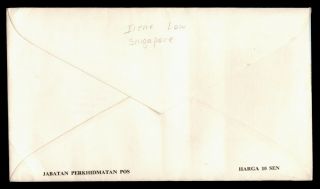DR WHO 1966 MALAYSIA INDEPENDENCE MEMORIAL TRIANGLE FDC C119002 2