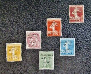 Nystamps French Alaouites Stamp 1 - 6 Og H $31