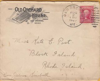 Old Orchard,  Me Old Orchard House 1907 Illustrated Advertising Cover 1