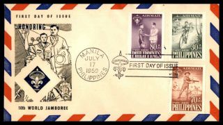 Mayfairstamps Philippines 1959 Scouts 10th World Jamboree First Day Cover Wwb266