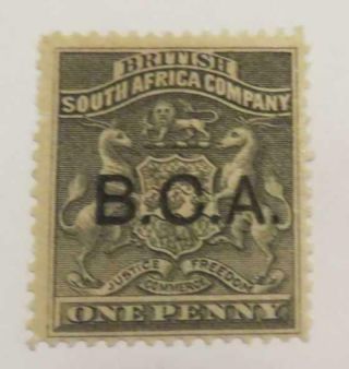 British Central Africa 1891 Bca Overprint On 1d