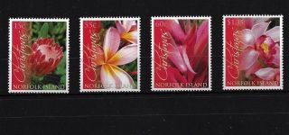 Norfolk Island Sg1134/7,  2011 Christmas Flowers Mnh