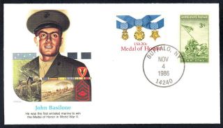 Wwii Usmc Sgt Basilone Medal Of Honor American Military Hero Cover (1176)
