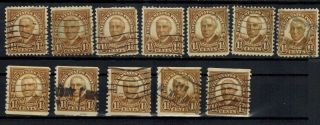 Us Postage Stamps - Sc 684 & 686 1 - 1/2 Cent Harding Reg.  & Coils