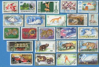 Mongolia and Monaco postage stamps 200 different [sta2367] 4