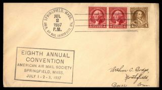 Mayfairstamps Event 1937 Massachusetts Springfield American Air Mail Society Con