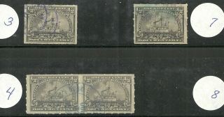Us Revenue Documentary Battleship Stamps Scott R162 - 1/2 Cent 1898 Issues