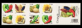 Scott 4012b - Crops of the Americas - 20 $0.  39 Self - adhesive Stamps 2