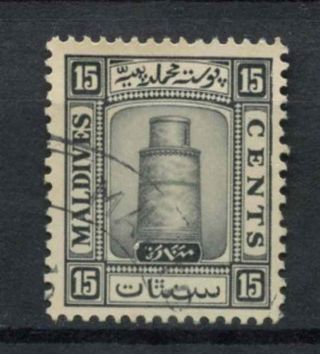 Maldive Islands 1933 Sg 17a 15c Black A78113
