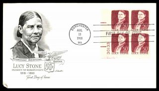 Mayfairstamps Us Fdc 1968 Dorchester Lucy Stone Crusader For Woman 