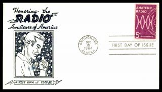 Mayfairstamps Us Fdc 1964 Anchorage Honoring The Radio Alaska Telecommunications