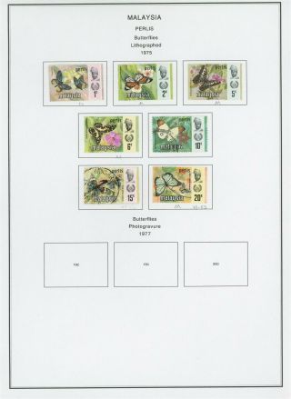 Malaysia (states) Album Page Lot 107 - See Scan - $$$