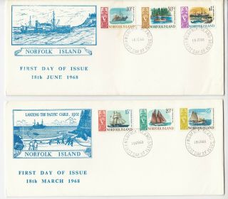 Norfolk Island Landing The Pacific Cable First Day Covers 1968