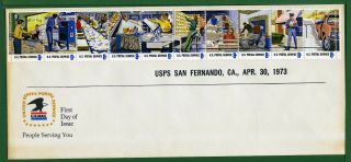 Usa First Day Cover,  Sc 1489 - 1498,  Postal Service Employees Issue,  1973