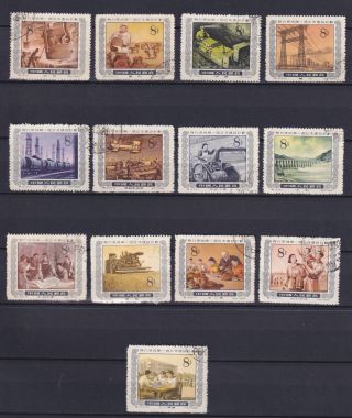 China 1955 - 1956,  Sc 249 - 266,  Not Complete Set,