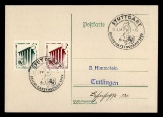 Dr Who 1939 Germany Stuttgart Postal Card C131970