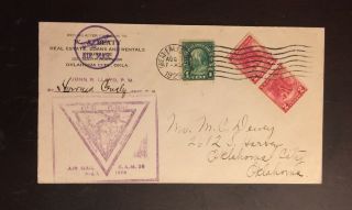 1928 First Flight Cover - Great Falls Montana Aamc Cam 26s1 Pm Signed