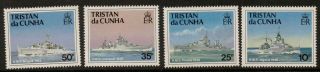 Tristan Da Cunha Sg565/8 1994 Ships Of The Royal Navy Mnh