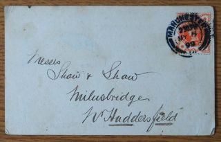 Queen Victoria 1889 Very Collectable 1/2d Orange Stamp Business Postcard
