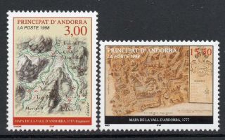 Andorra (french) Mnh 1998 Sgf546 - 7 Relief Maps