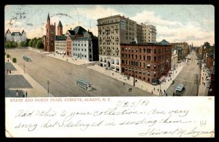 Mayfairstamps Us Place 1906 State And North Pearl Streets Albany York Post C