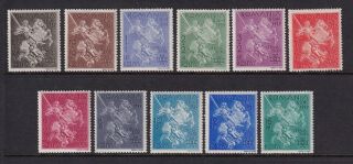 Romania Stamps Sc B99 - B109 Mnh Cv$14