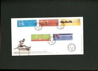 2002 Commonwealth Games Gpo Fdc With Jump Cds