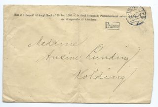 Denmark: Postal Matter Envelope 1913,  Copenhagen.