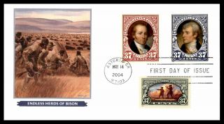 Mayfairstamps Us Fdc 2004 Endless Herds Of Bison Astoria Or Fleetwood Wwb_16247