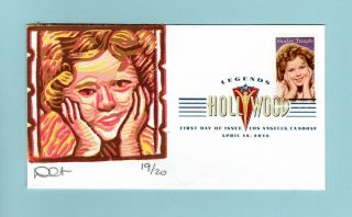 U.  S.  Fdc 5060 Rare Dave Curtis Cachet - Shirley Temple Legends Of Hollywood