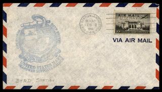 Mayfairstamps Us 1959 Us Navy Operation Deep Freeze Byrd Station Cover Wwb_46459