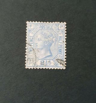 Gb Stamps Queen Victoria Sg 142 2 1/2d Blue Pl 19 Fine