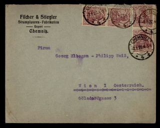 Dr Who 1922 Germany Chemnitz Pair C128538