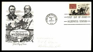 Mayfairstamps Us Fdc 1964 Artmaster Civil War Centennial First Day Cover Wwb6426