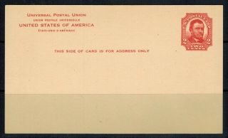 United States Two Cent Postcard Ux25