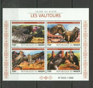 St2008 2015 Niger Fauna Birds Of Prey Vulture 1kb Mnh