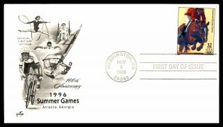 Mayfairstamps Us Fdc 1996 Summer Games Equestrian Art Craft Wwb_14349