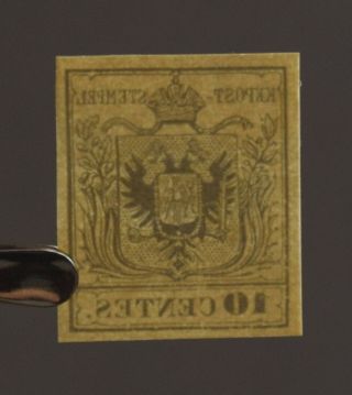 Postage Stamp of Austria,  Lombardy - Venetia: 10 c. ,  Ty.  III,  1854 (Scott 3c) 4