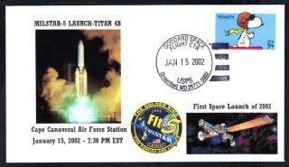 Milstar 5 Military Satellite Launch Cape Canaveral Fl 2002 Space Cover (1781)