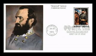 Dr Jim Stamps Us Stonewall Jackson Confederate General Civil War Fdc Cover