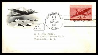 Mayfairstamps Us Fdc 1941 Air Mail Fdb1003